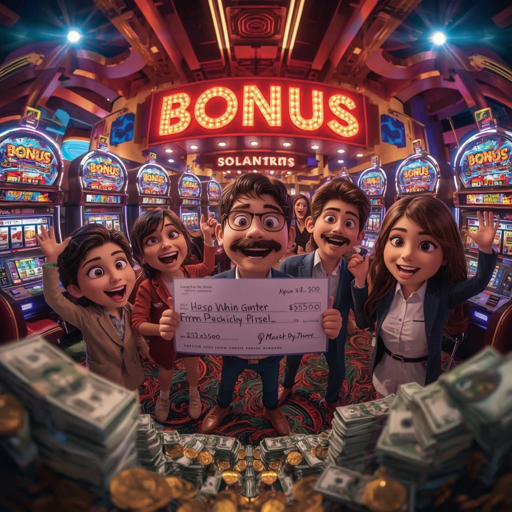 bonus nelle mani di un uomo al casino VLAD CASINO